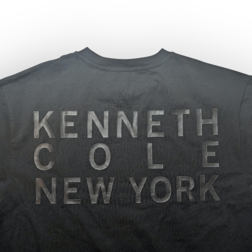 Kenneth Cole New York 1983 Logo Black On Black T-shirt Size Unisex XL NWT - Picture 4 of 16